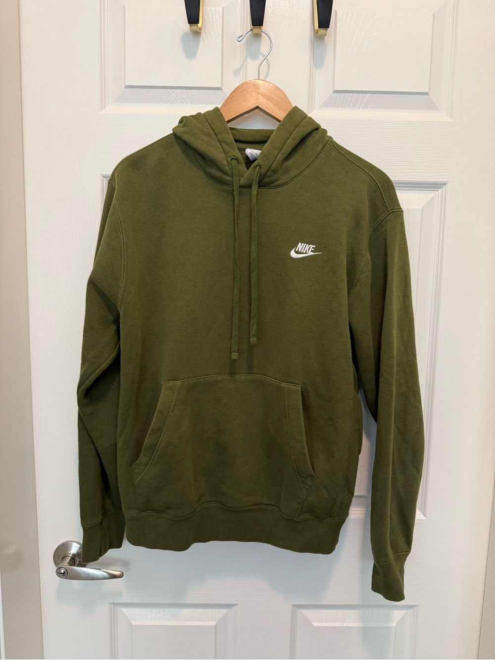 Nike Olive Green Men's Pullover Hoodie